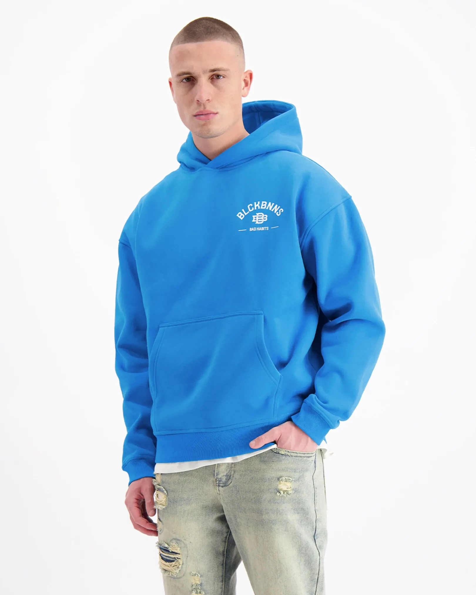 BAD HABITS HOODIE | Blauw