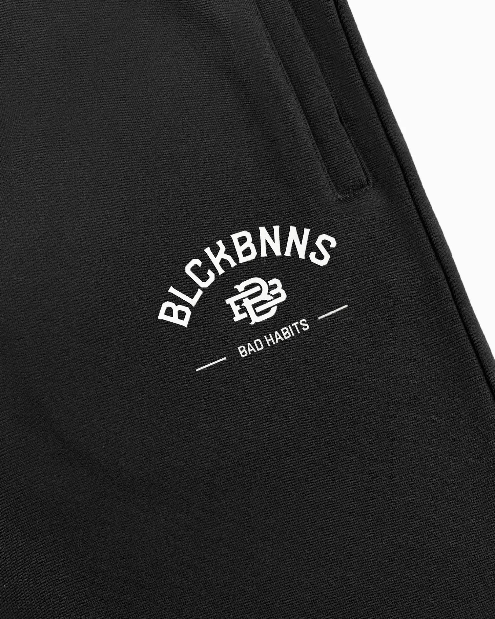 BAD HABITS SWEATSHORTS | Zwart