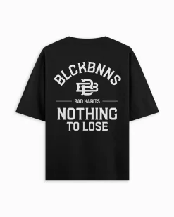 BAD HABITS T-SHIRT | Zwart