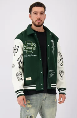 BB X DH VARSITY JACKET | Groen