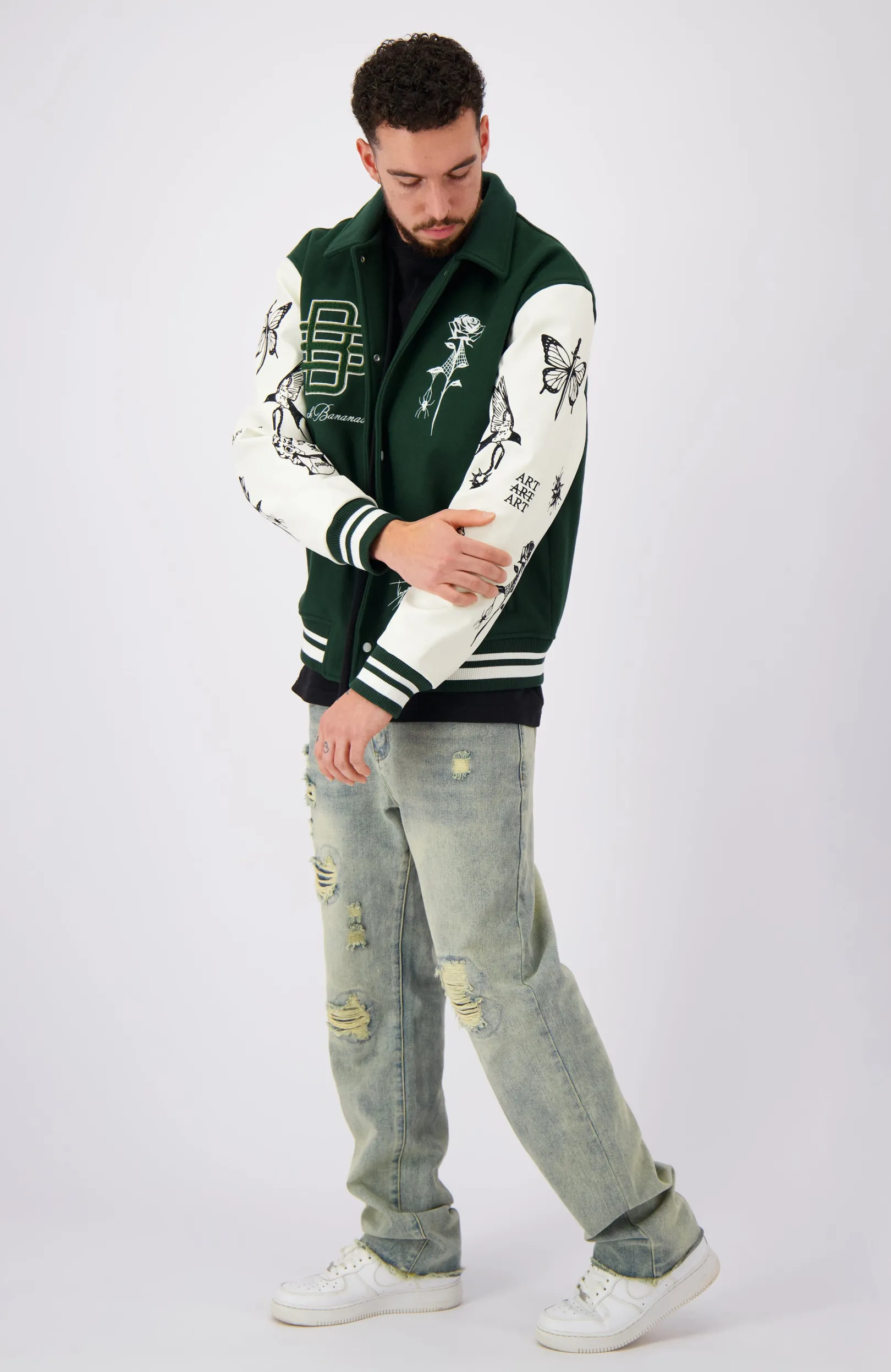 BB X DH VARSITY JACKET | Groen