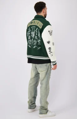 BB X DH VARSITY JACKET | Groen