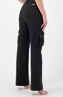 BELTED CARGO broek | Zwart