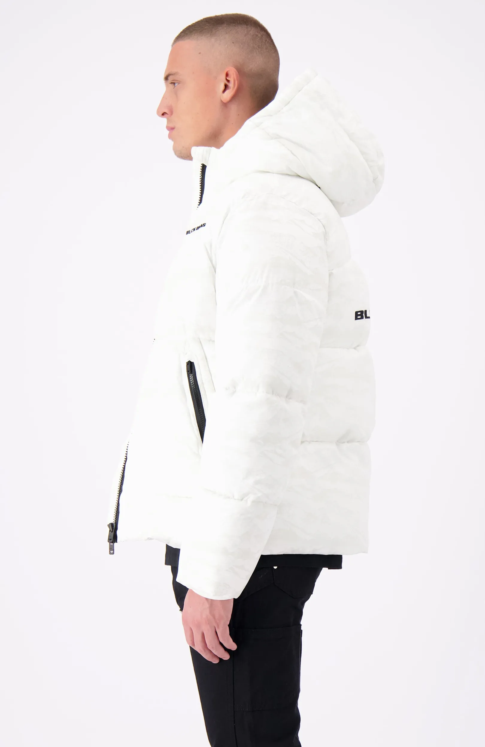 BLOCK FREEZE PUFFER JACKET | Wit