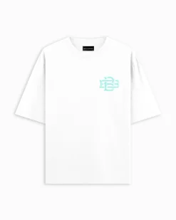 BLOCK MONOGRAM T-SHIRT | Wit