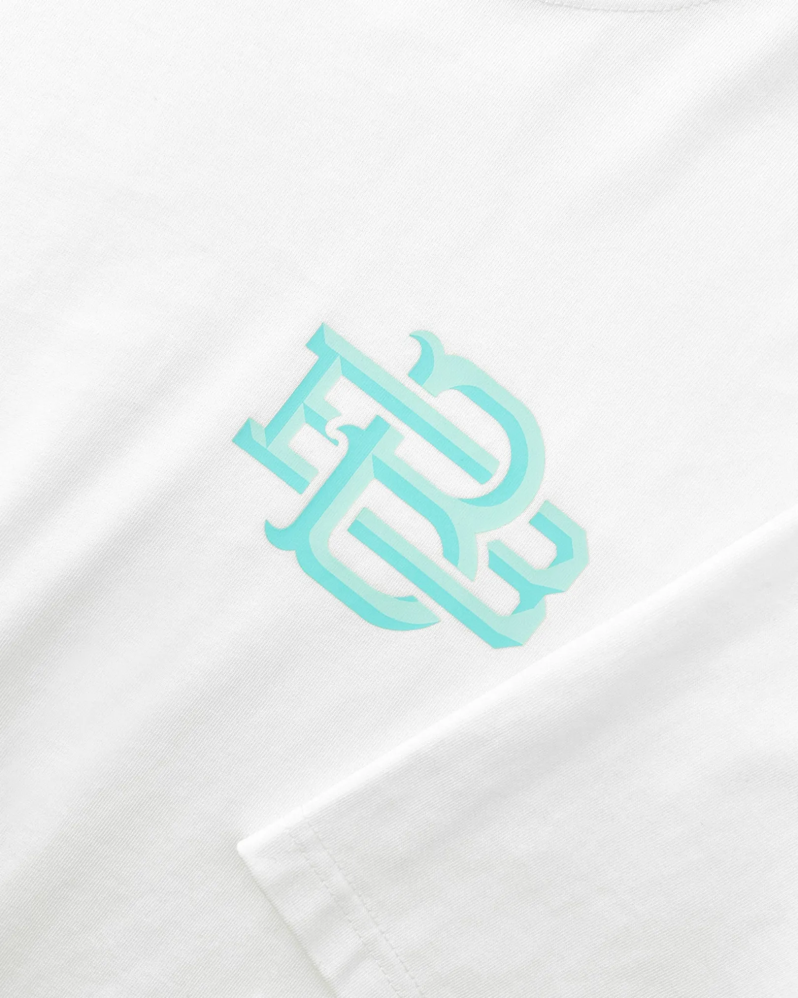 BLOCK MONOGRAM T-SHIRT | Wit