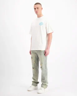 BLOCK MONOGRAM T-SHIRT | Wit
