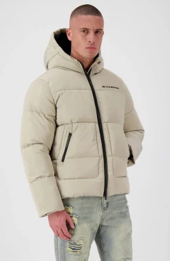 BLOCK PUFFER JACKET | Zand