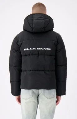 BLOCK PUFFER JACKET | Zwart