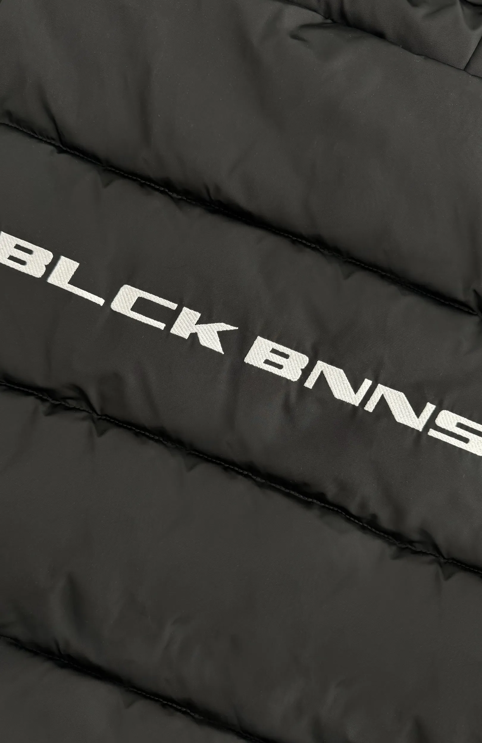 BLOCK PUFFER JACKET | Zwart