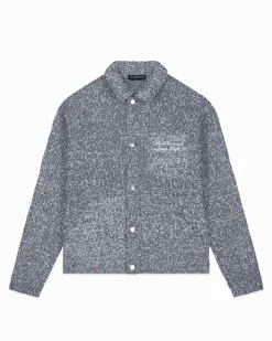 BOUCLE CARPENTER JACKET | Blauw