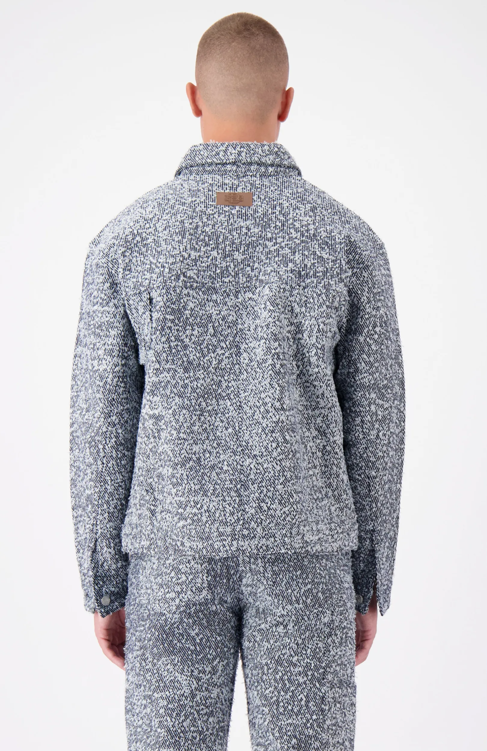 BOUCLE CARPENTER JACKET | Blauw