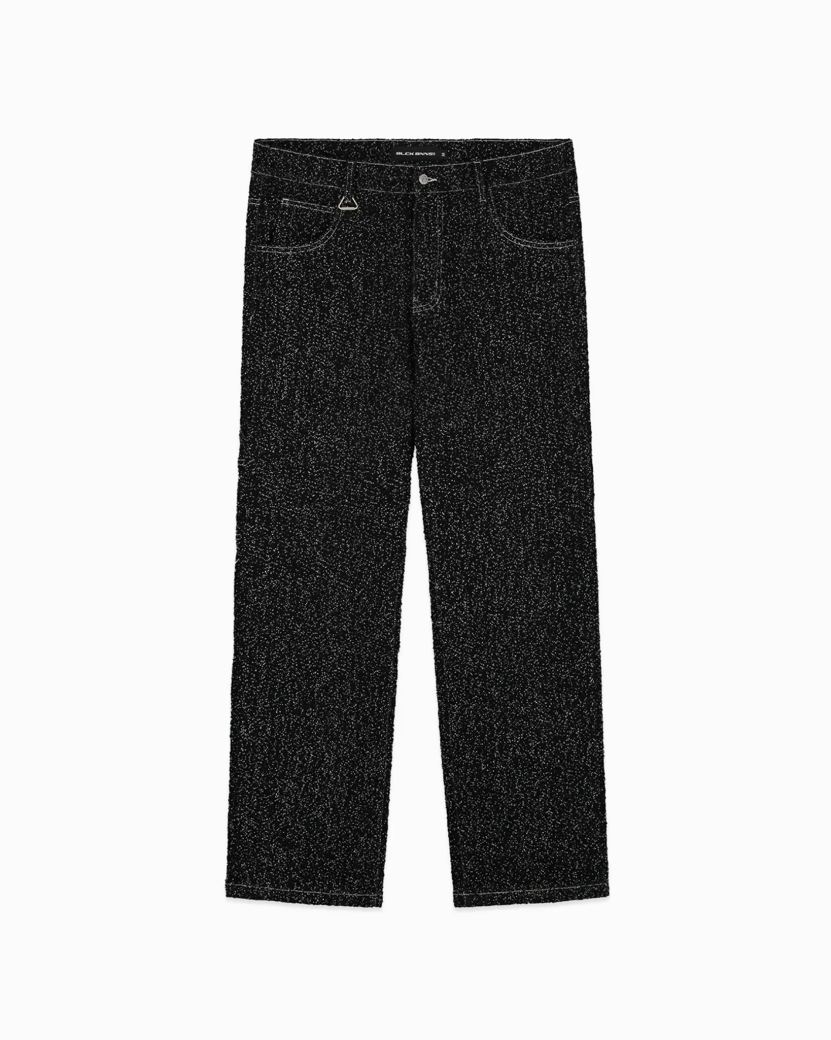 BOUCLE DENIM broek | Zwart