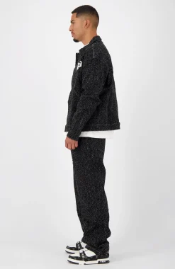 BOUCLE DENIM SUIT | Zwart