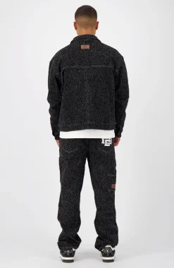 BOUCLE DENIM SUIT | Zwart