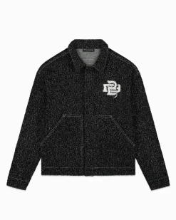 BOUCLE DENIM SUIT | Zwart