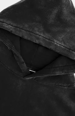 BRUSH HOODIE | Zwart