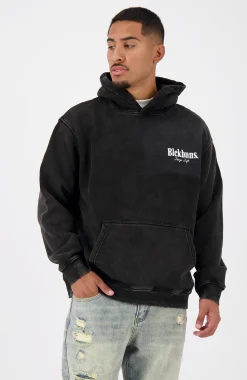 BRUSH HOODIE | Zwart