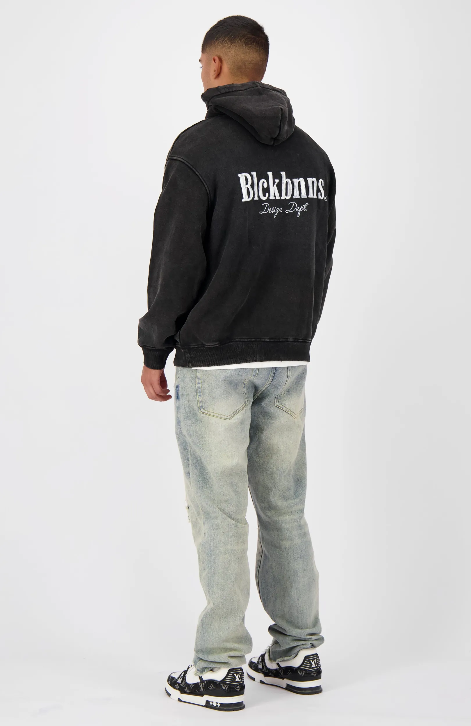 BRUSH HOODIE | Zwart