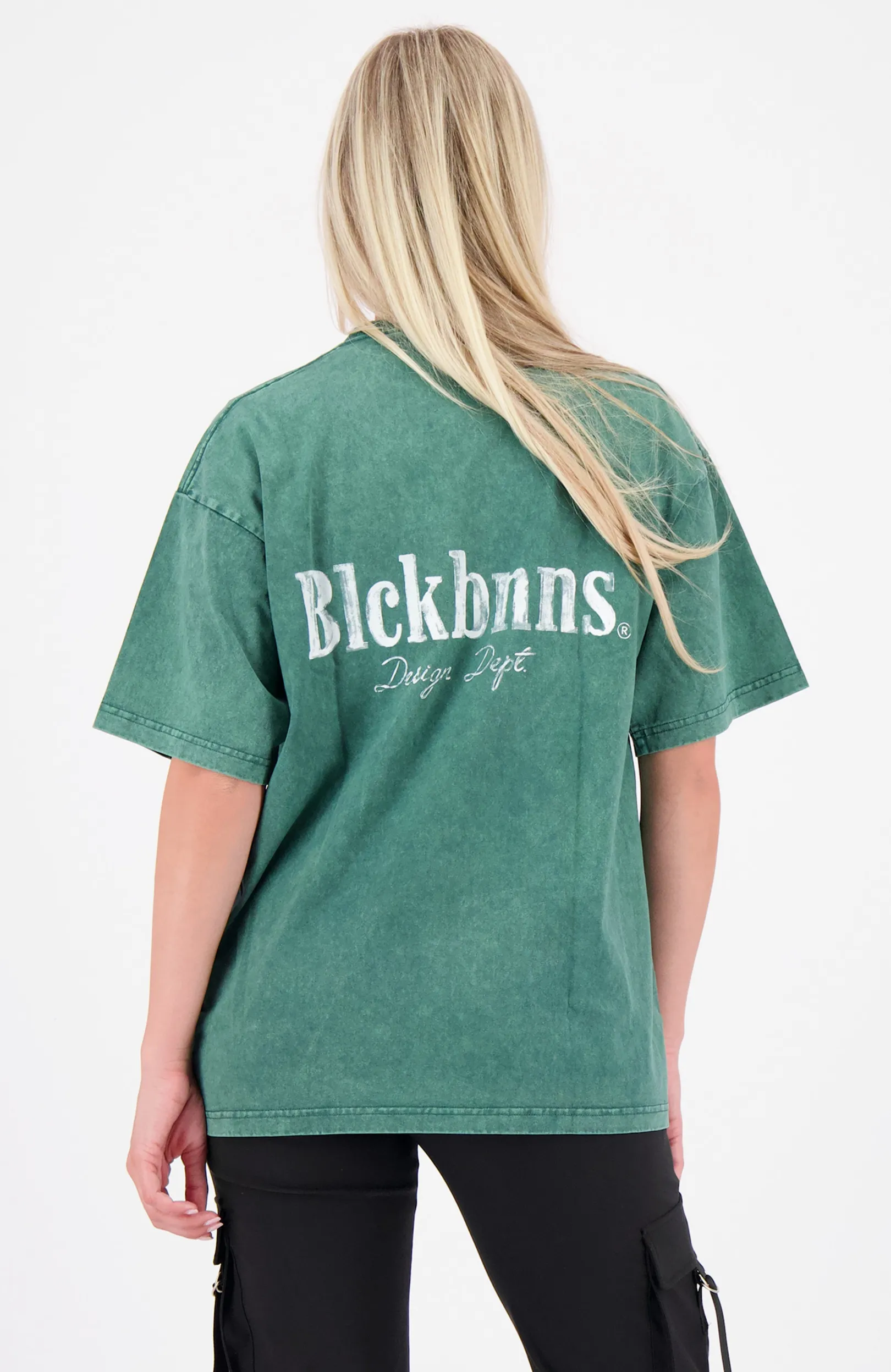 BRUSH T-SHIRT | Donkergroen