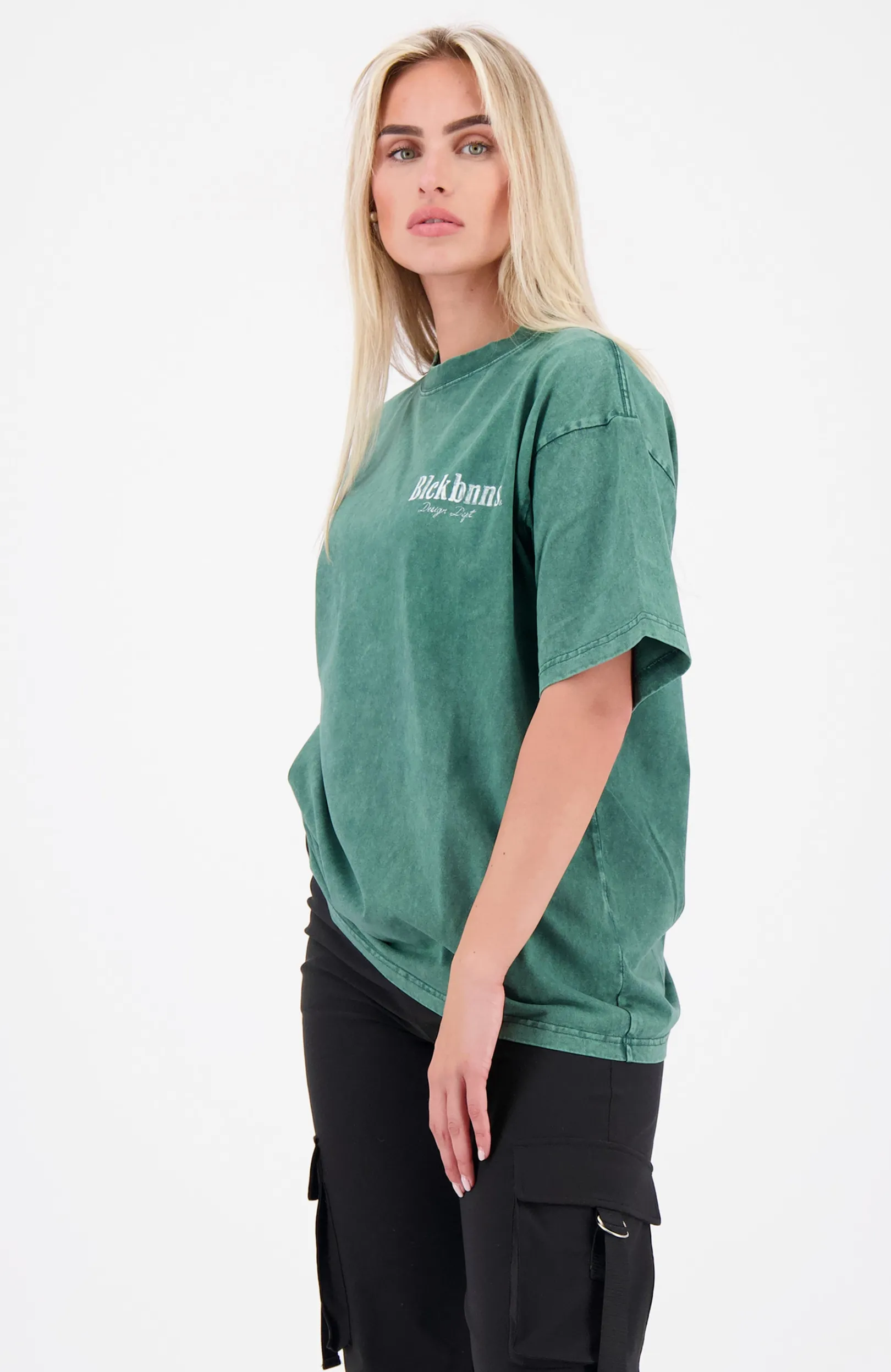 BRUSH T-SHIRT | Donkergroen