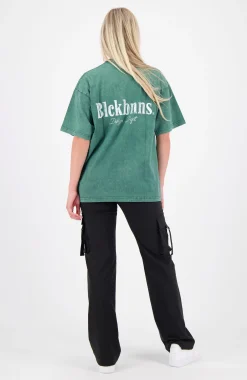 BRUSH T-SHIRT | Donkergroen