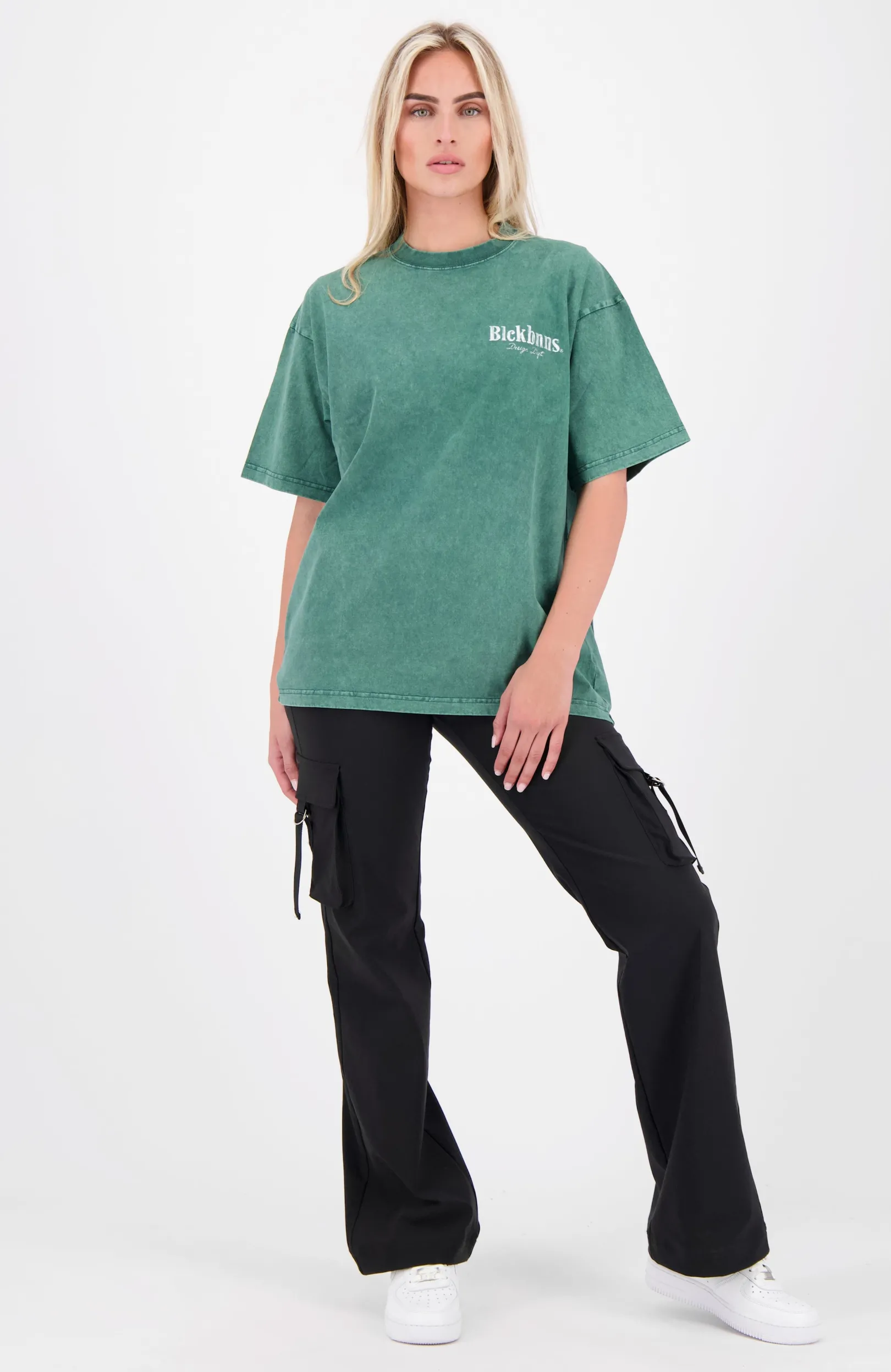 BRUSH T-SHIRT | Donkergroen