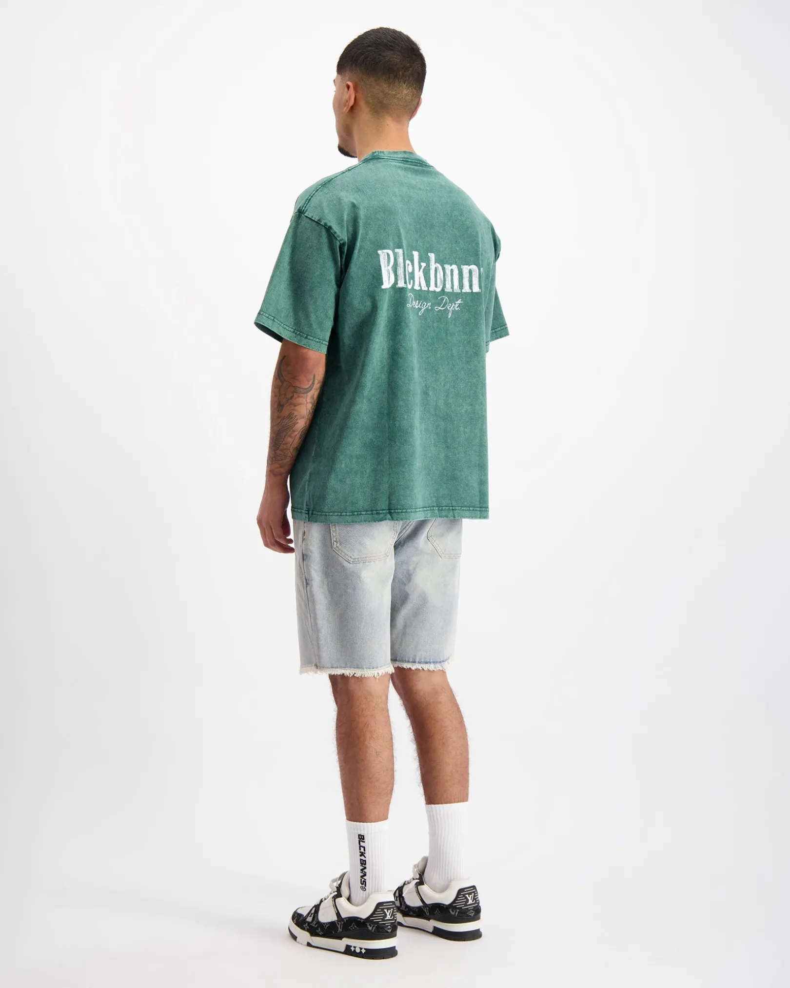 BRUSH T-SHIRT | Donkergroen