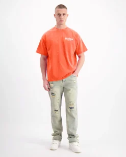 BRUSH T-SHIRT | Oranje