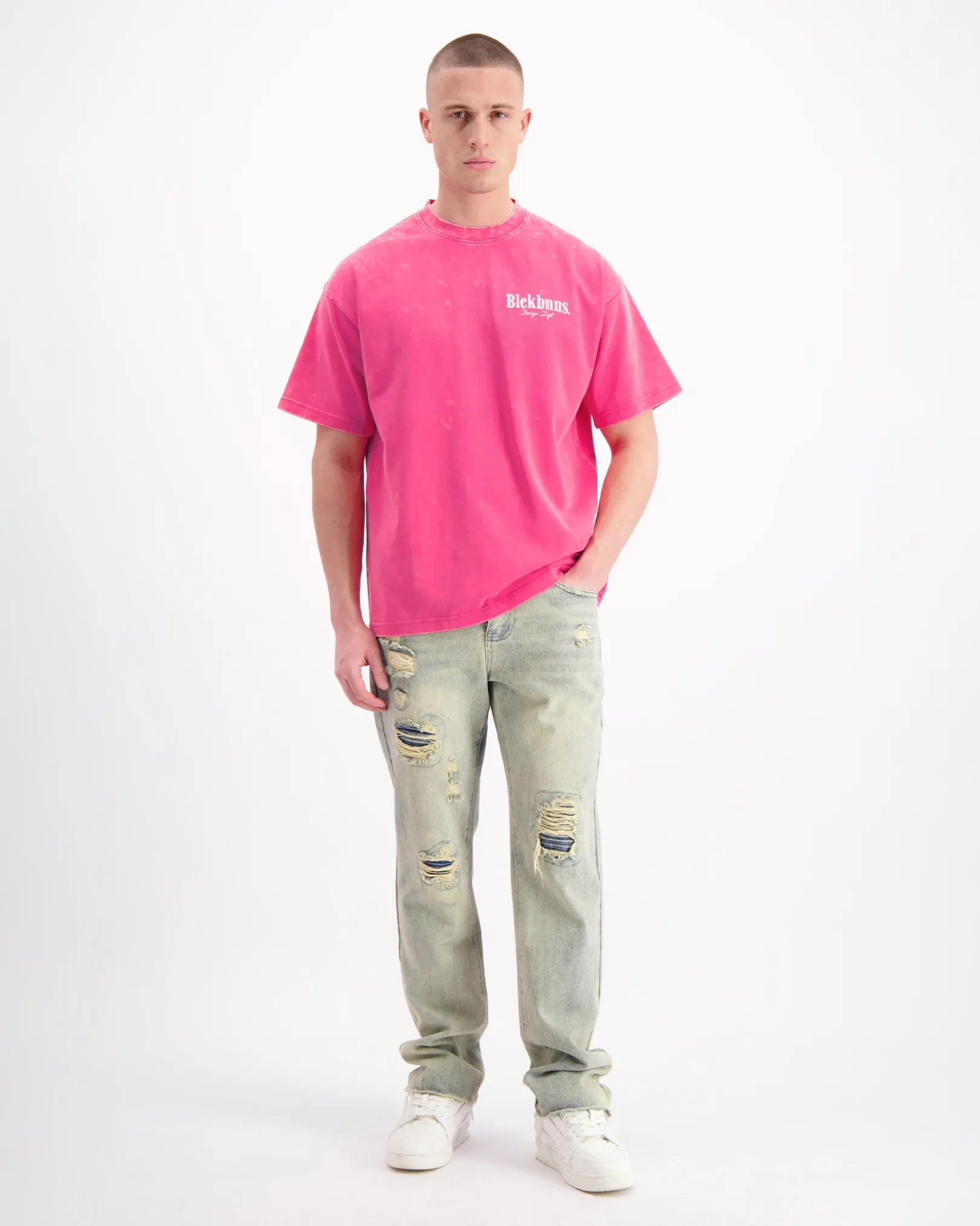 BRUSH T-SHIRT | Roze