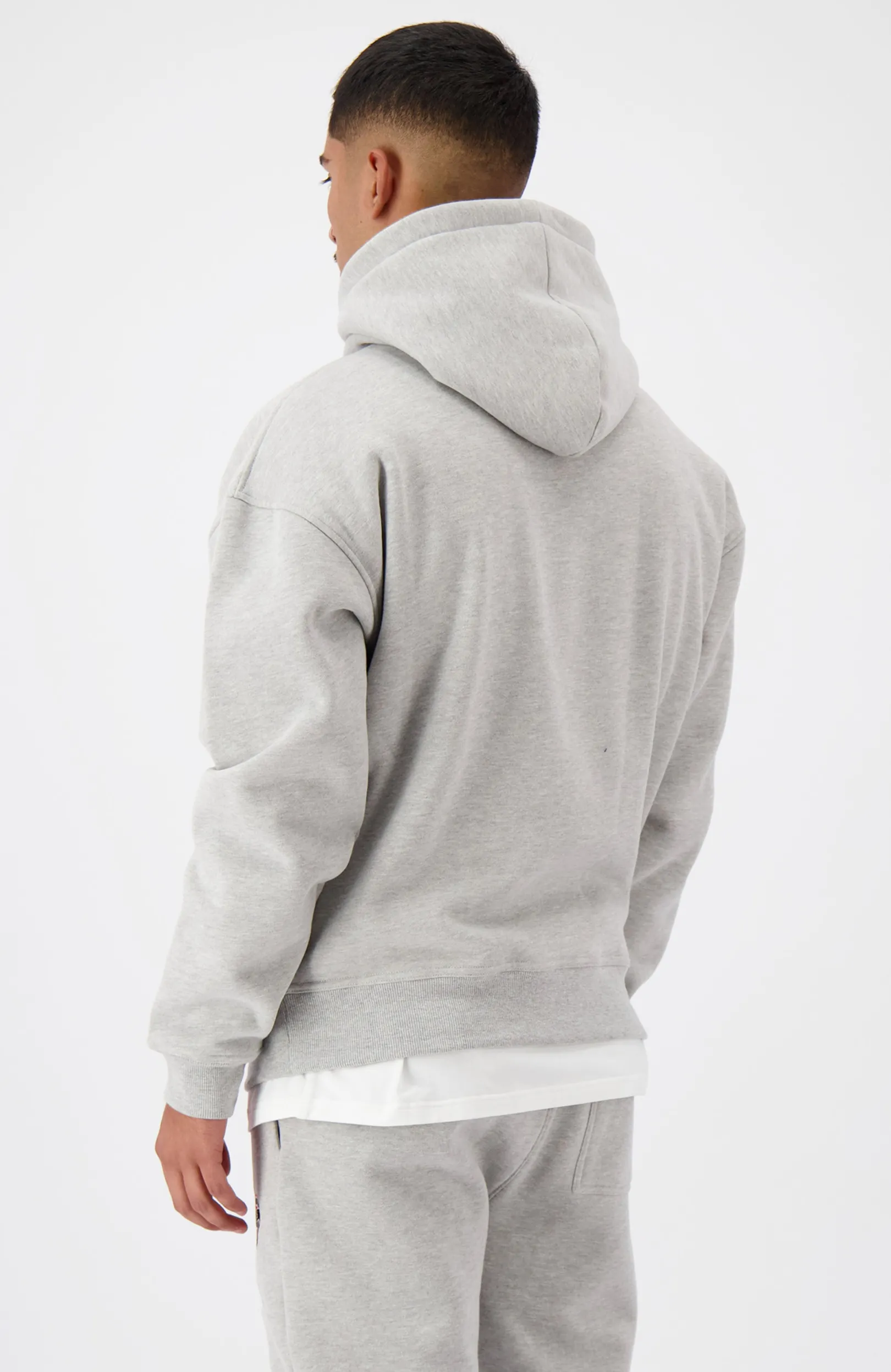 CITY HOODIE | Grijs gemêleerd
