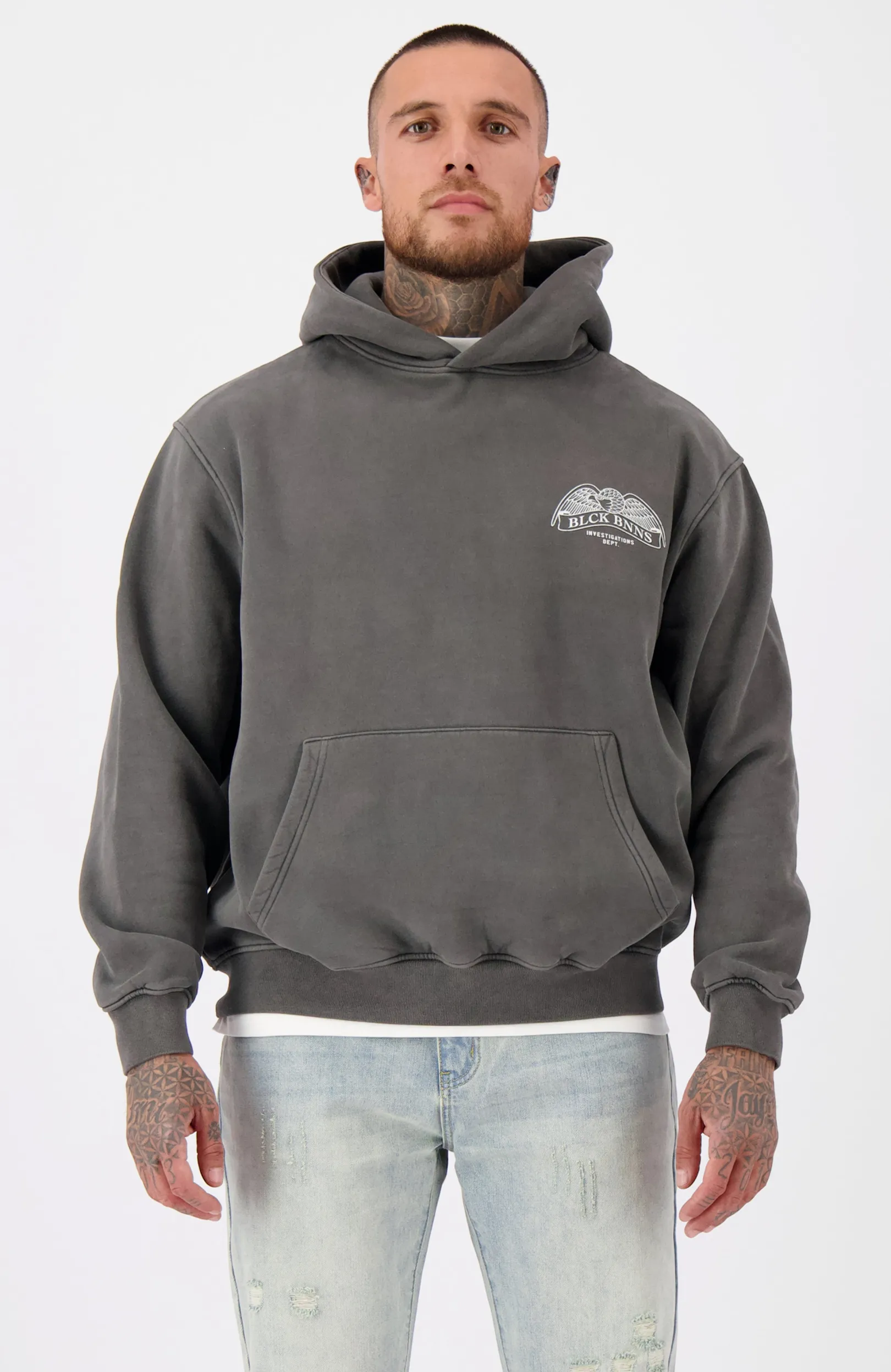 COLD CASES GEWASTE HOODIE | Grijs