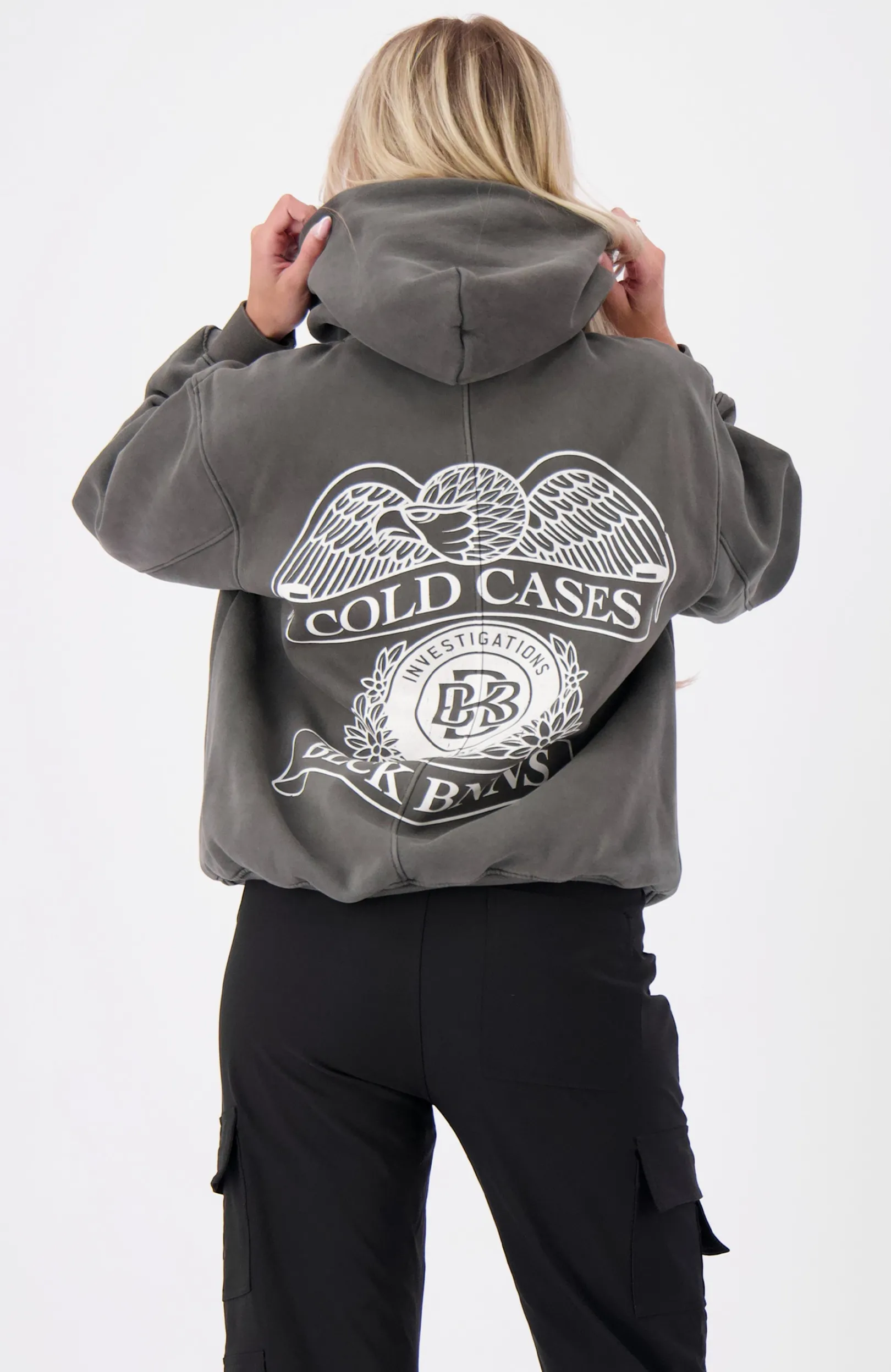 COLD CASES GEWASTE HOODIE | Grijs