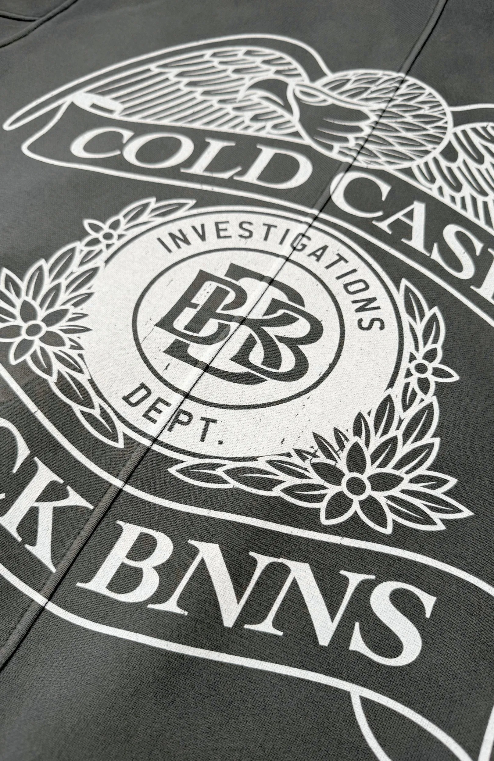 COLD CASES GEWASTE HOODIE | Grijs