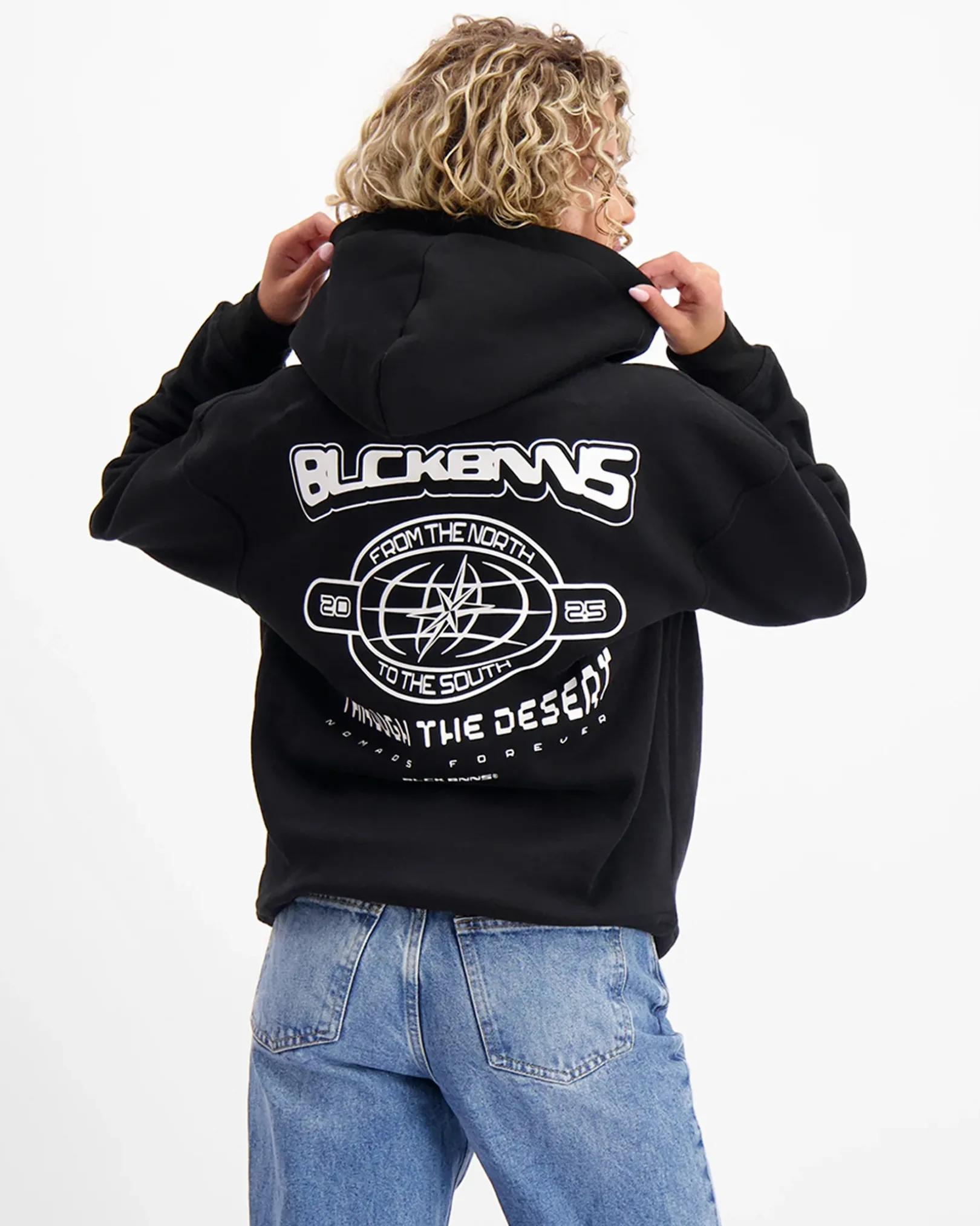 COMPASS HOODIE | Zwart