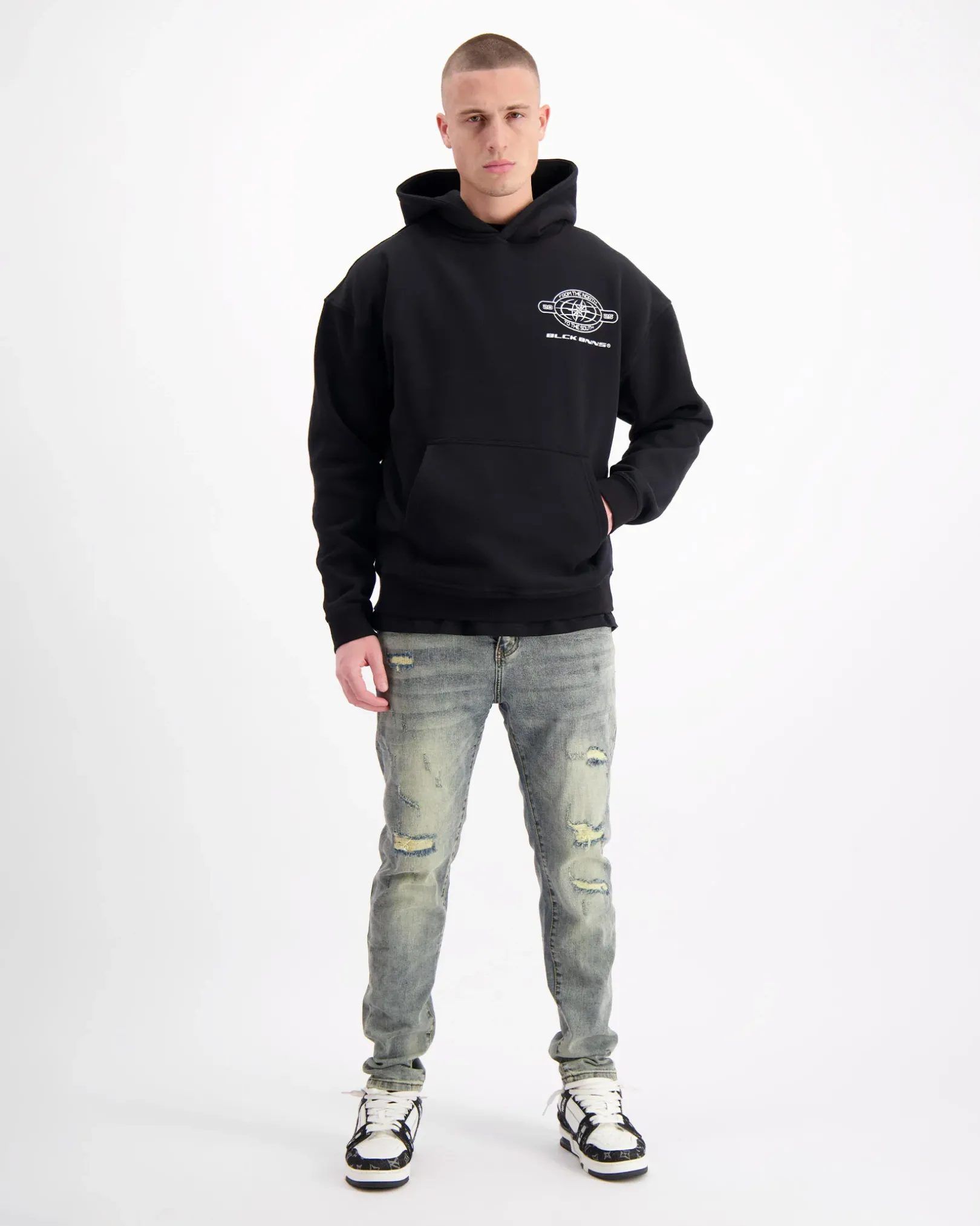 COMPASS HOODIE | Zwart