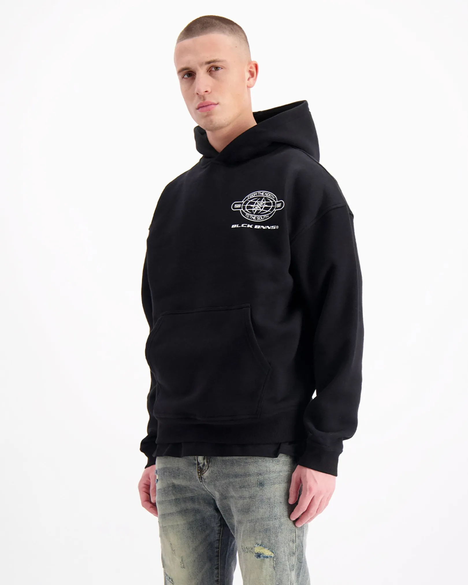 COMPASS HOODIE | Zwart