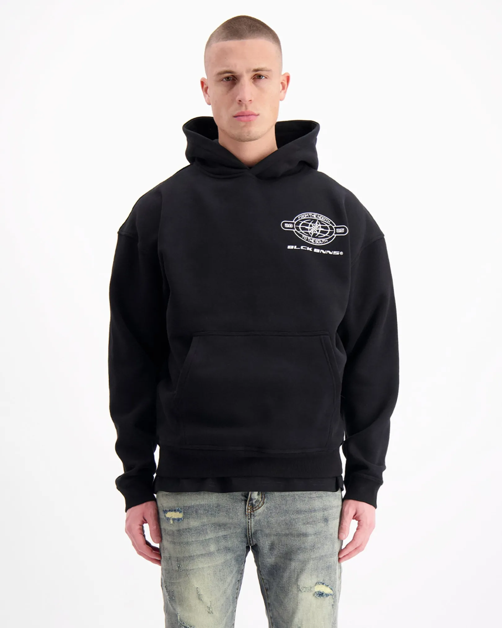 COMPASS HOODIE | Zwart