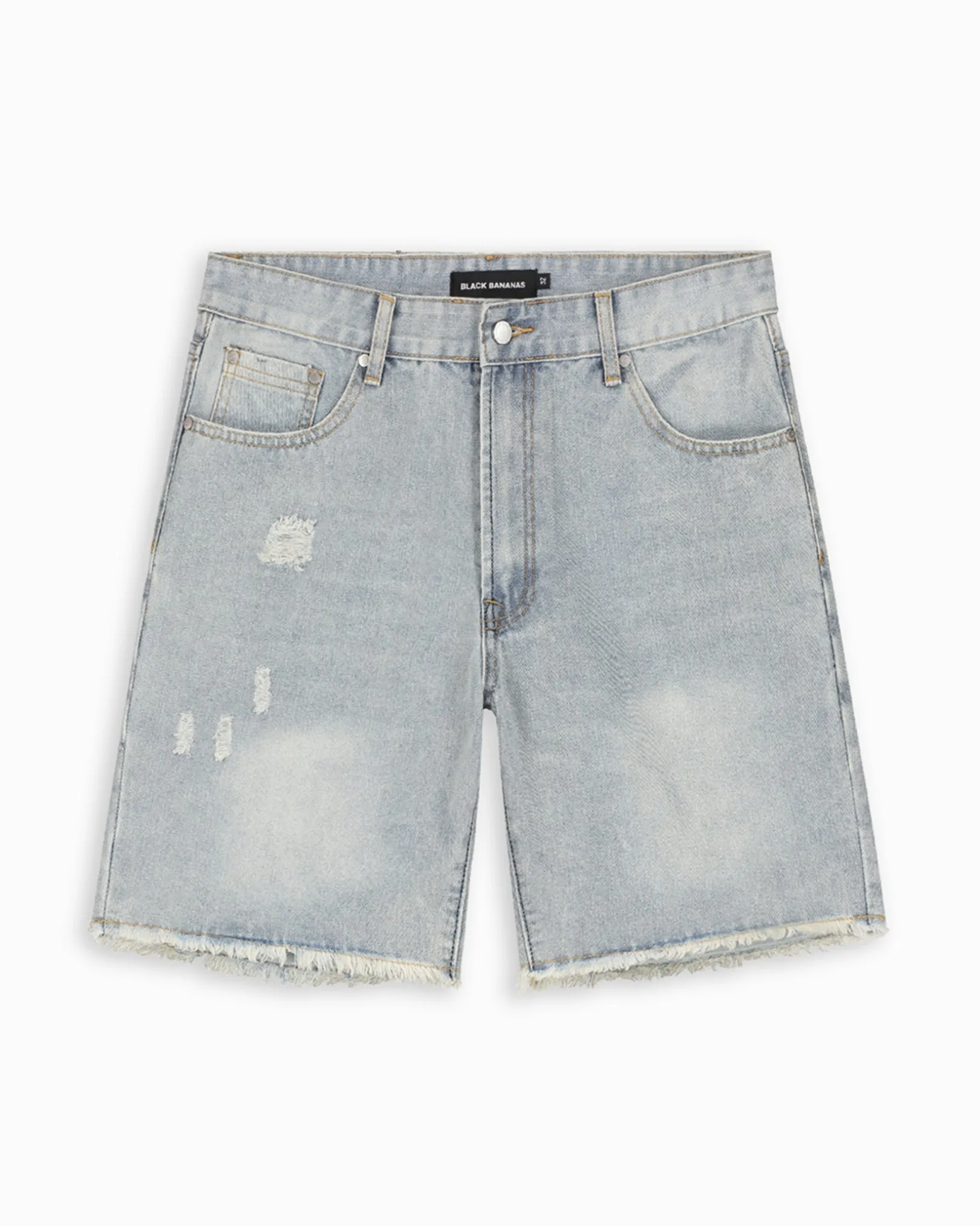 CUT OFF DENIM SHORTS | Lichtblauw