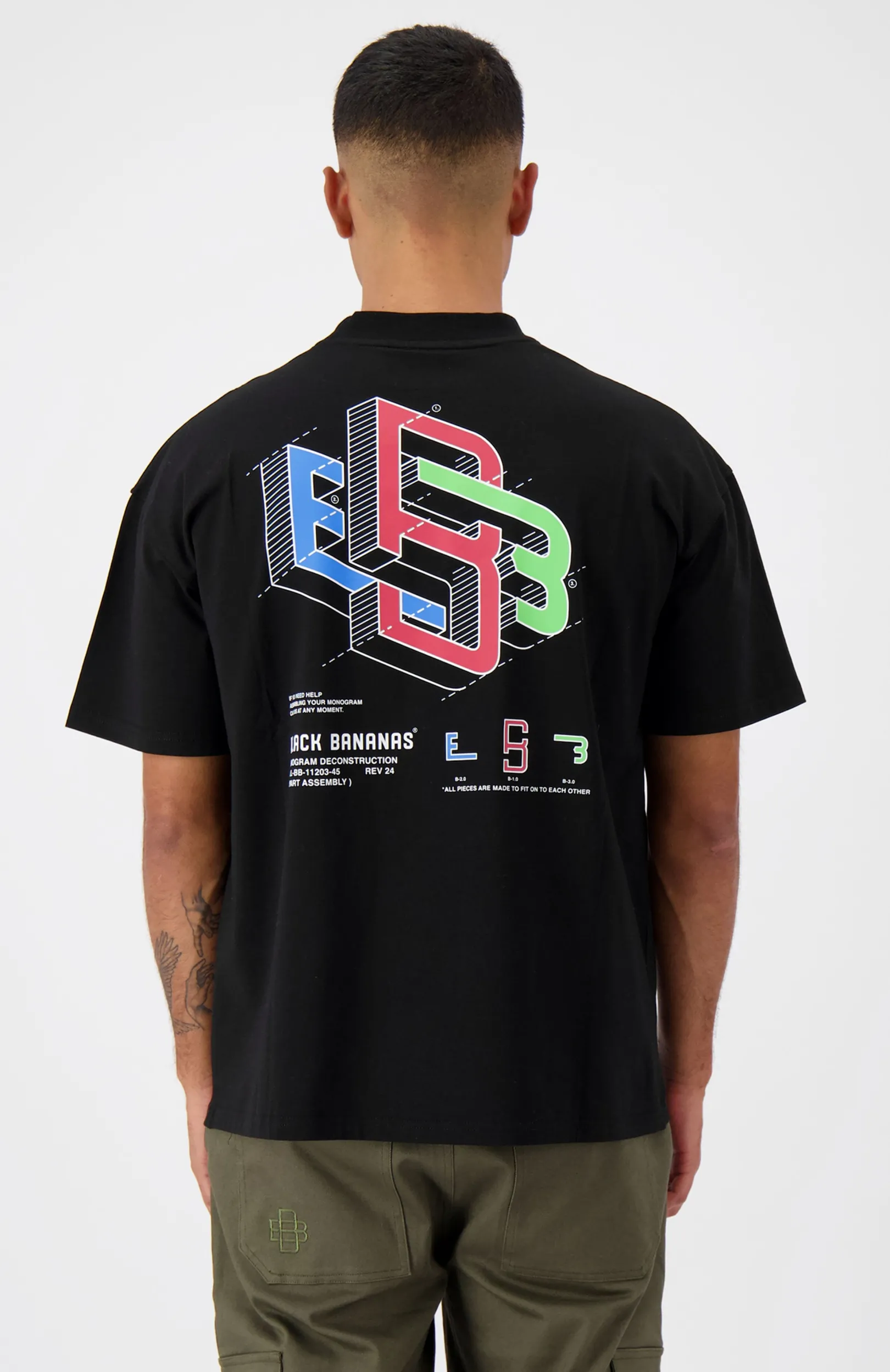 DECONSTRUCTION T-SHIRT | Zwart