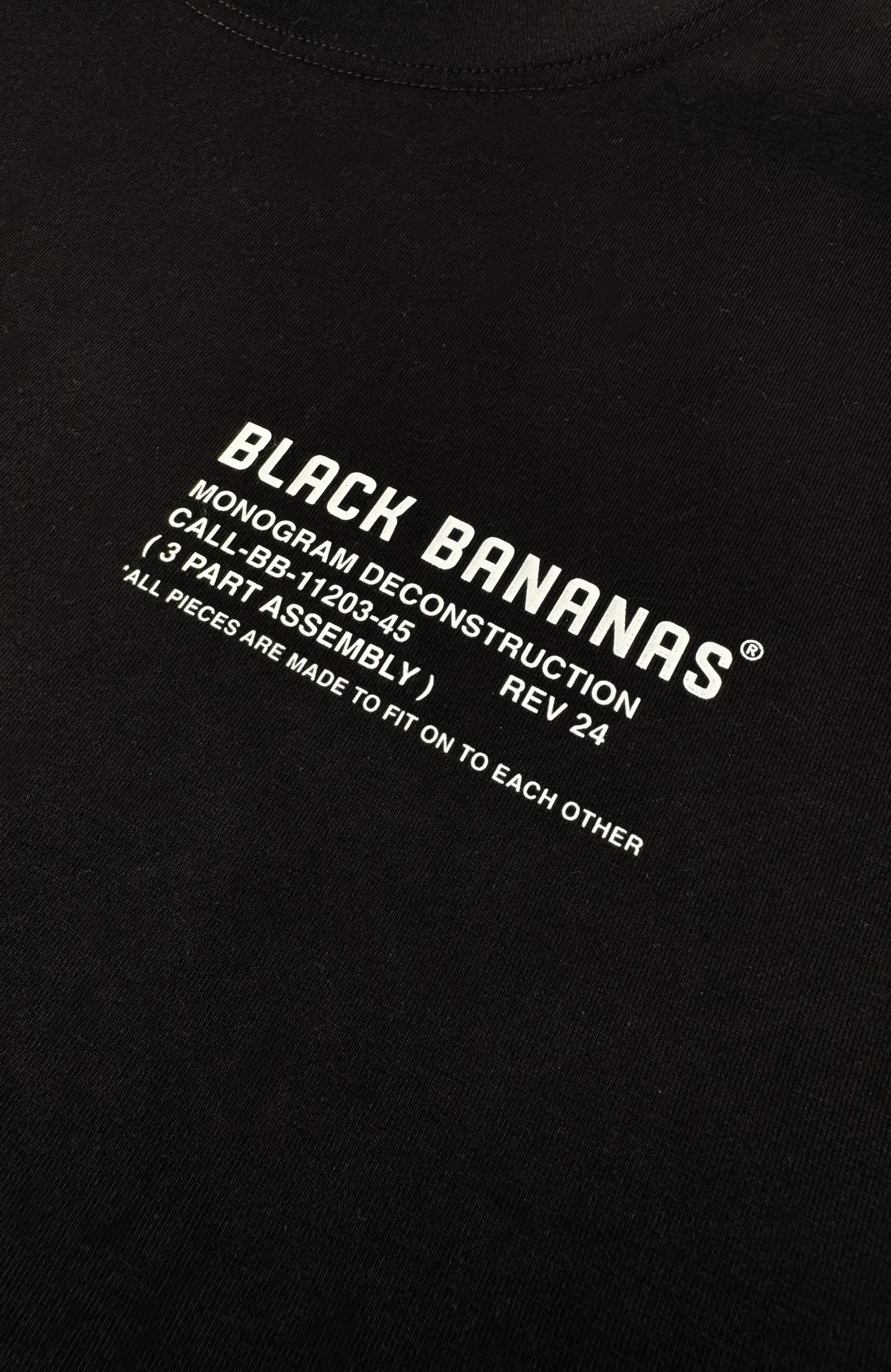 DECONSTRUCTION T-SHIRT | Zwart