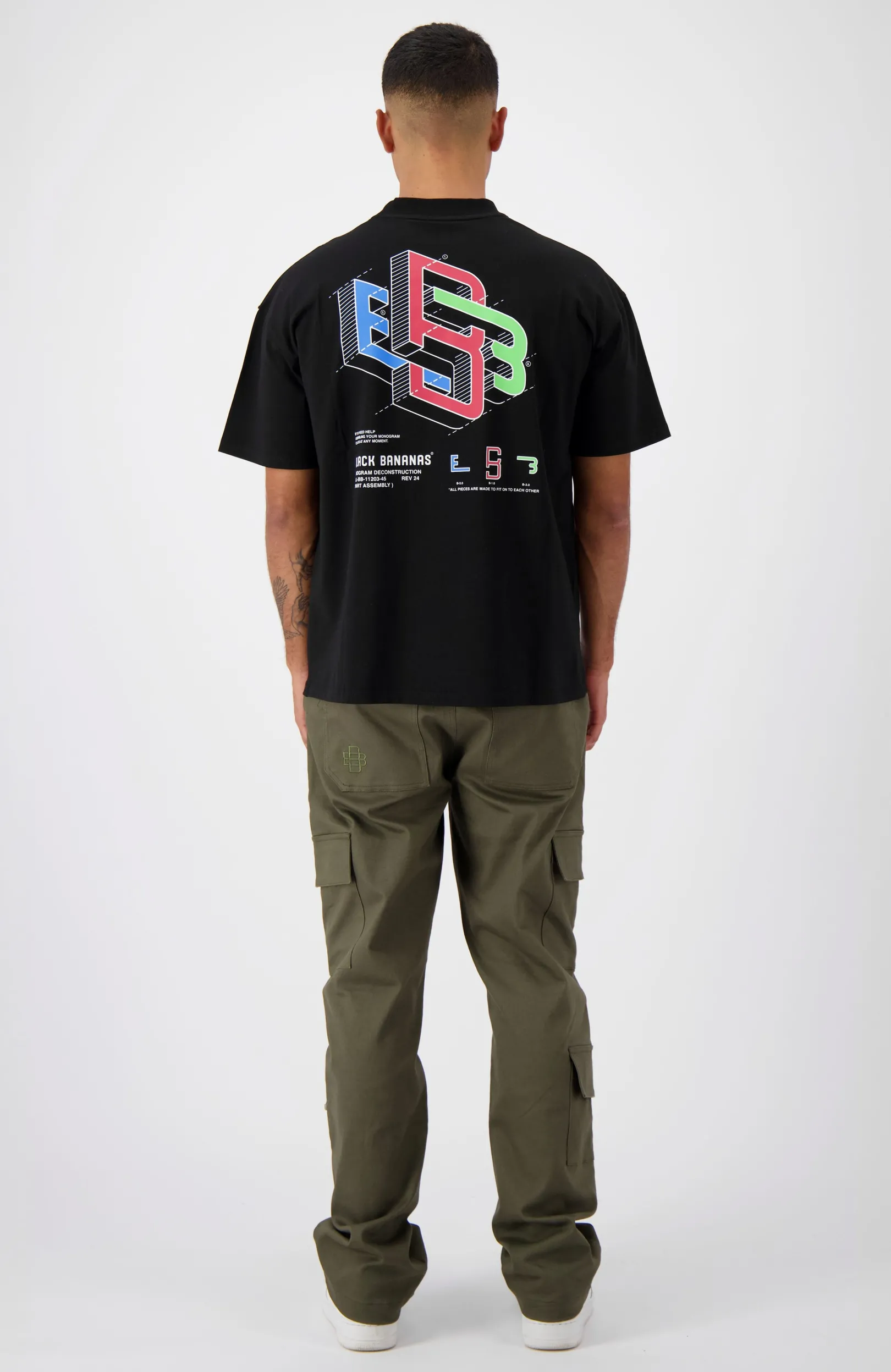 DECONSTRUCTION T-SHIRT | Zwart