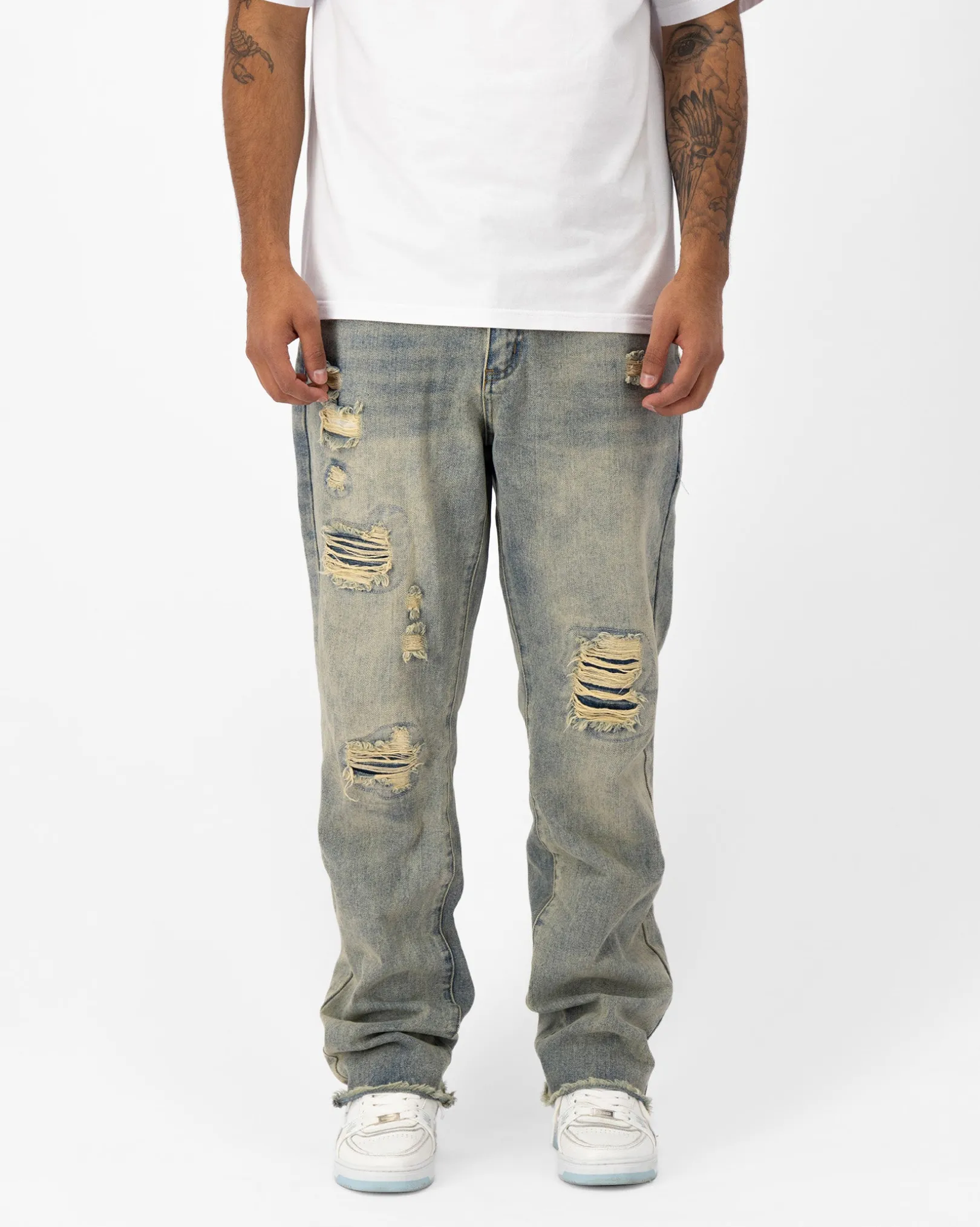 DISTRESSED DENIM | Blauw