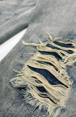 DISTRESSED DENIM | Blauw