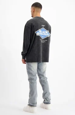 GEWICHT LONGSLEEVE | Zwart