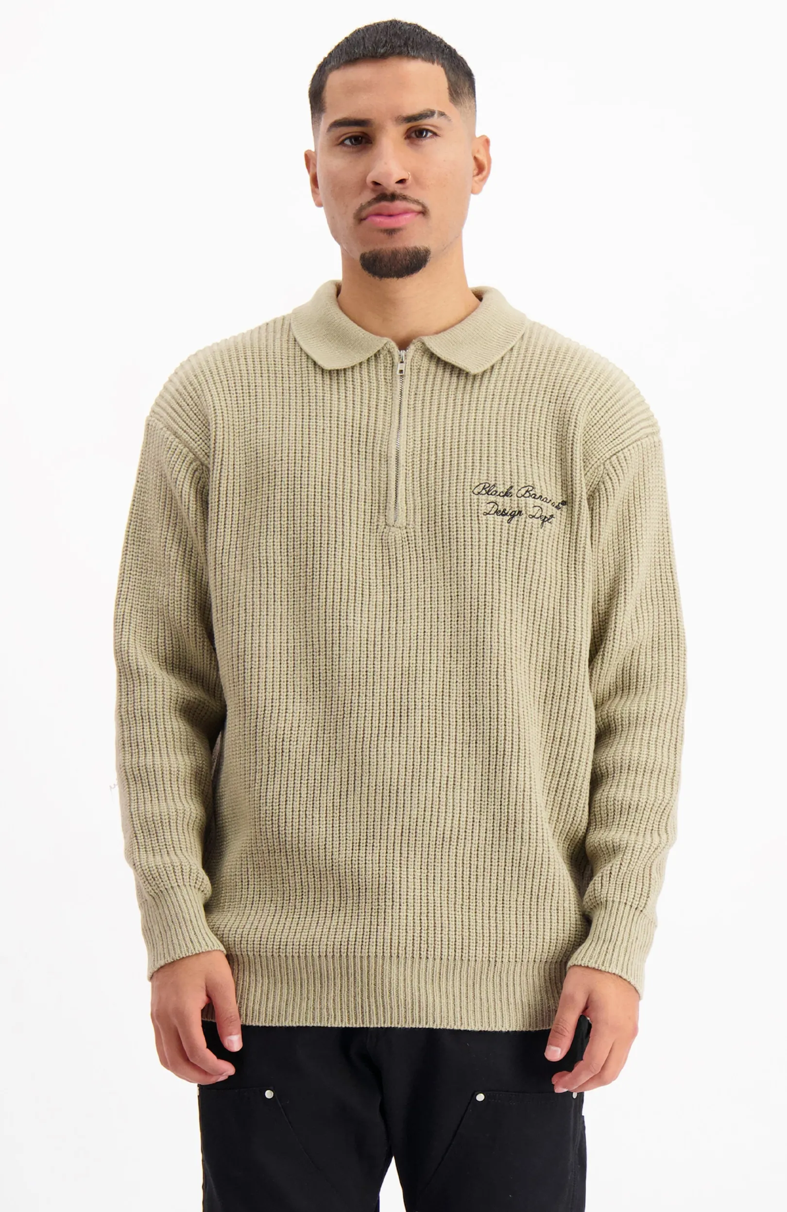 HEAVY KNIT HALF ZIP | Zand
