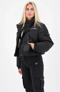 INITIAL BELT JACKET | Zwart