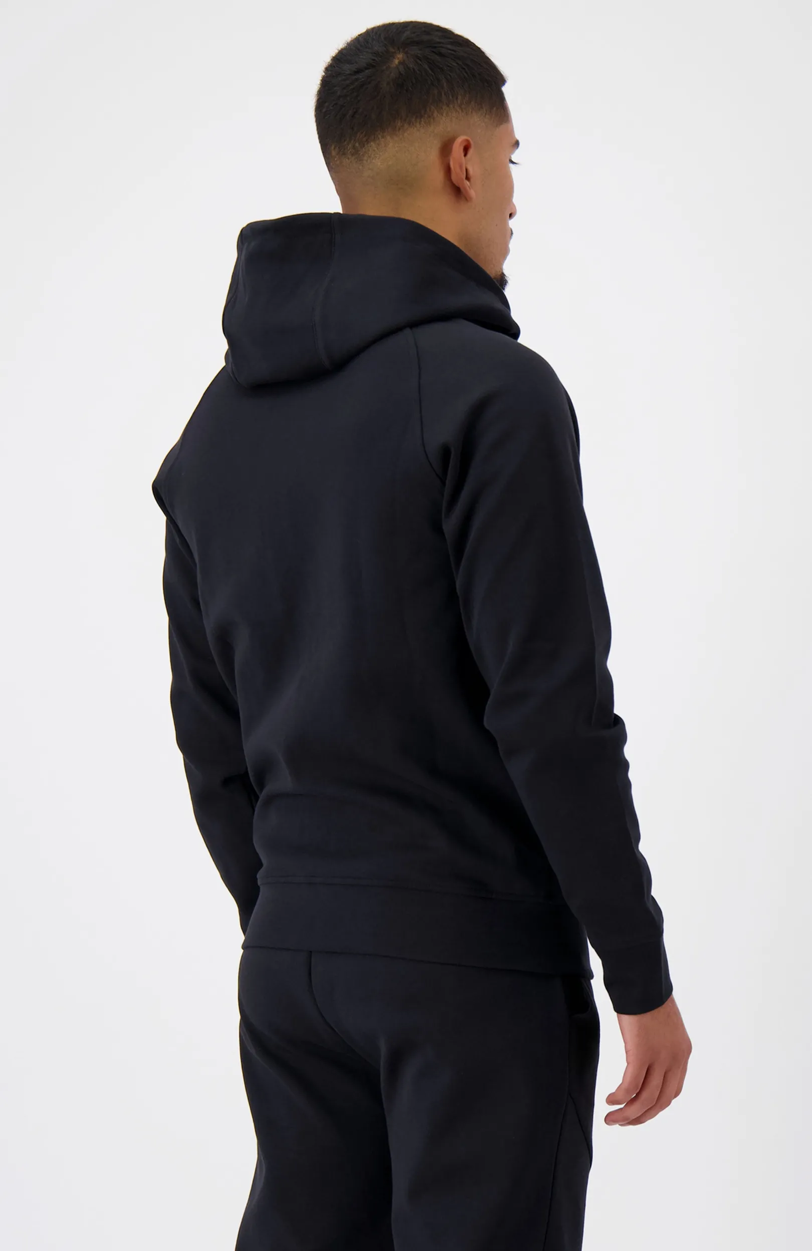 INITIAL GLOW ZIPPER HOODIE | Zwart