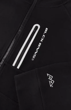 INITIAL GLOW ZIPPER HOODIE | Zwart