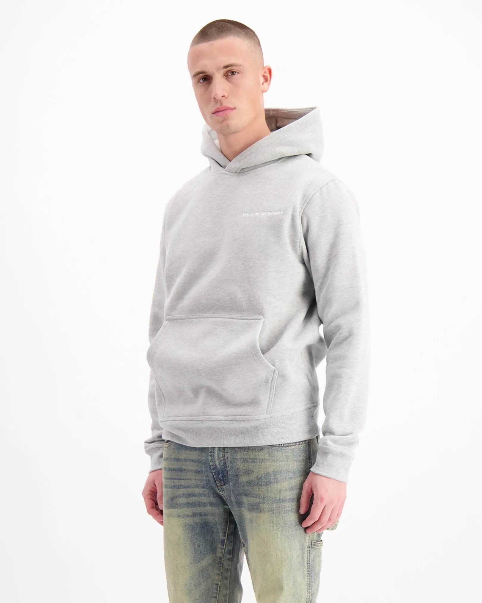 INITIAL HOODIE V2 | Grijs gemêleerd